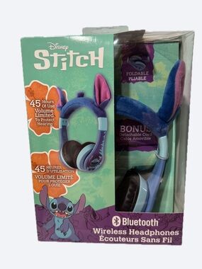 LAST ONE 2/$60 NEW Disney Stitch Bluetooth Wireless Headphones